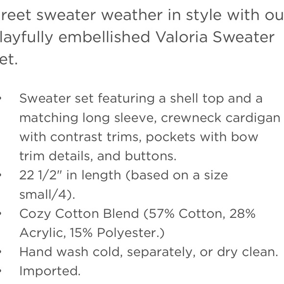 Lilly Pulitzer Valoria Sweater Set size M NWT $228 - Picture 12 of 12